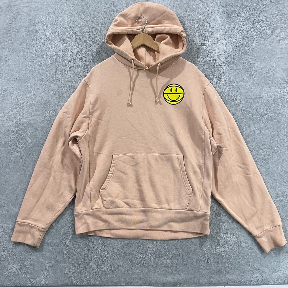 Chinatown Market Smiley Face Limited Edition Basketball Hoodie Mens Large Peach